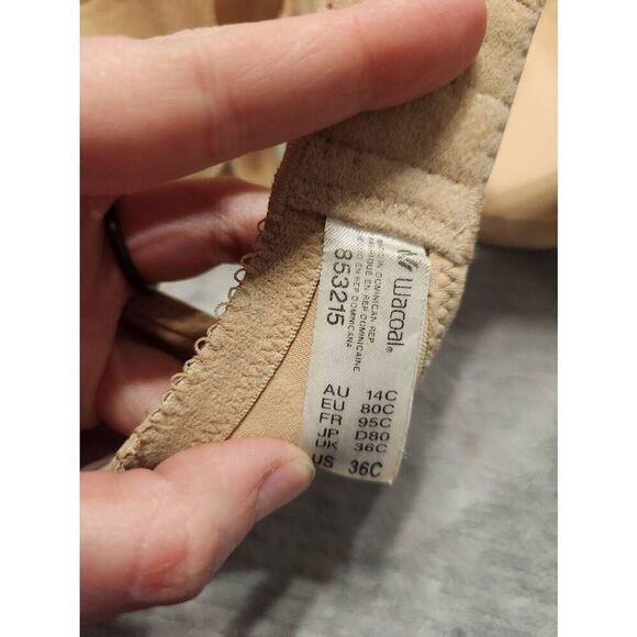 Wacoal Ultimate Side Smoother Underwire T-Shirt Bra Size 36C 853215 - Picture 3 of 3